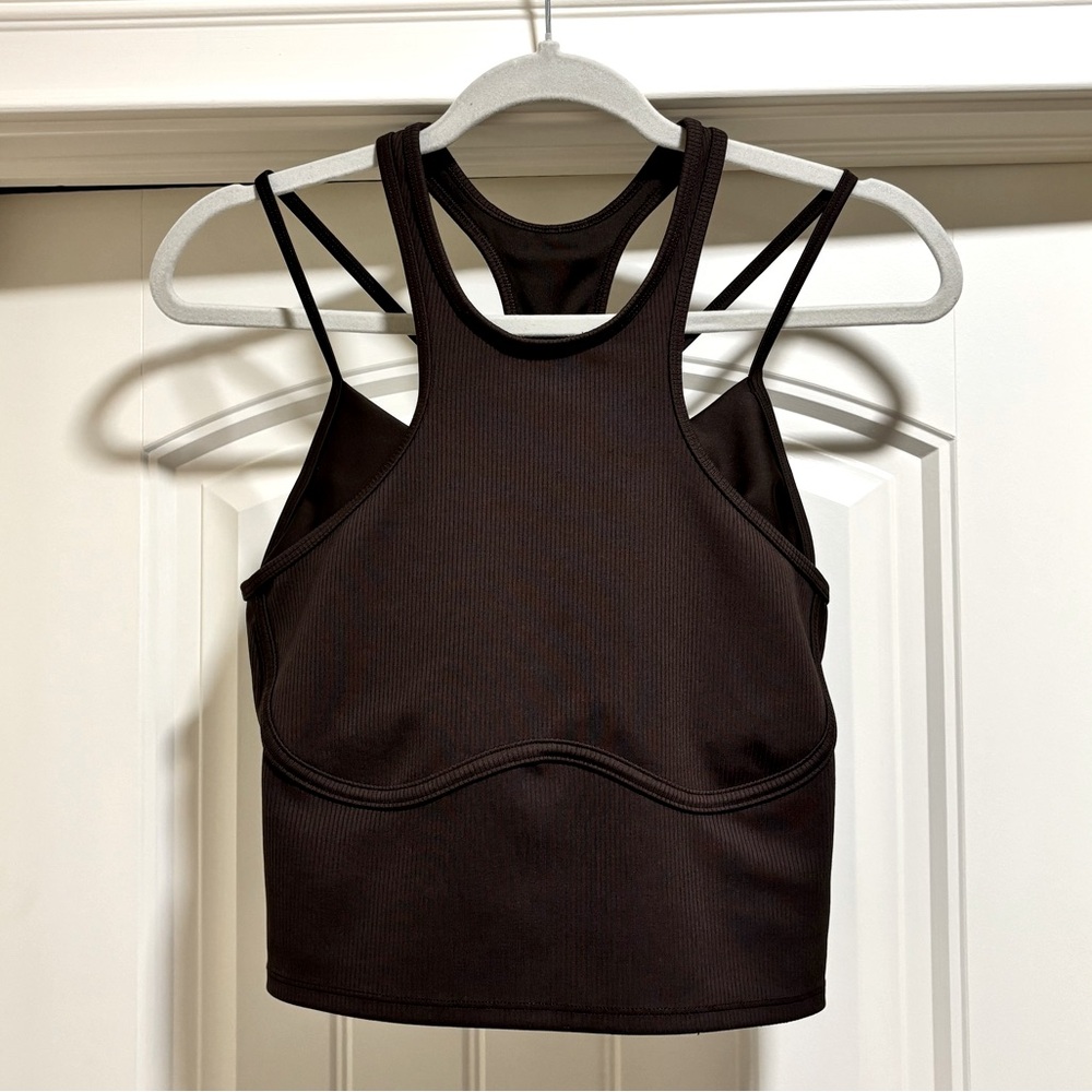 Alo sports tank built in bra adjustable